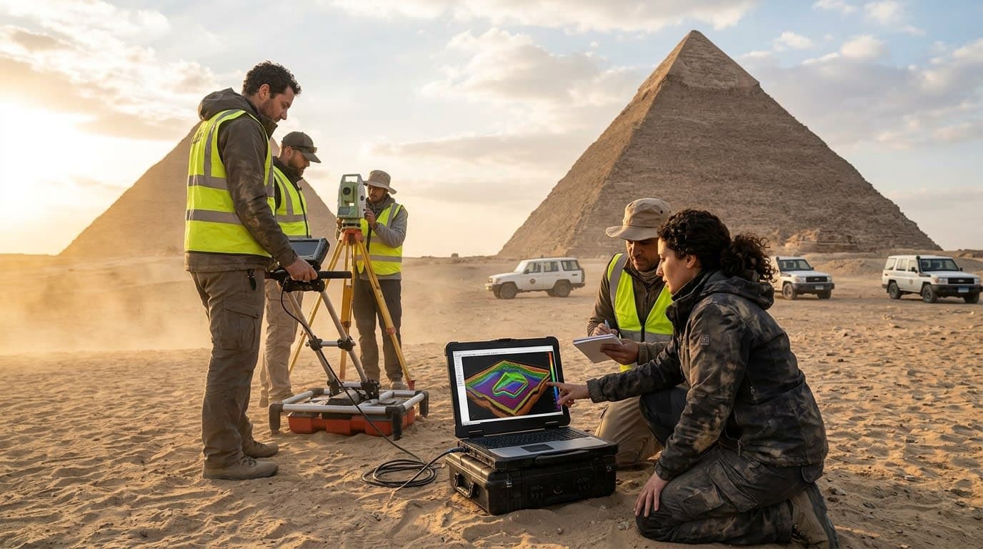 New Underground Anomaly Detected Near Giza Pyramids, Sparks Archaeological Interest