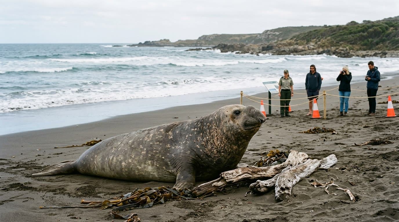 Australian Authorities Urge Public to Respect Viral 1,000kg Seal's Space