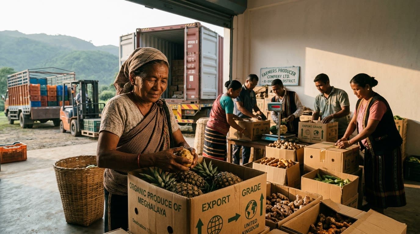 Meghalaya Farmers Transform from Local Sellers to Global Exporters via FPC Model