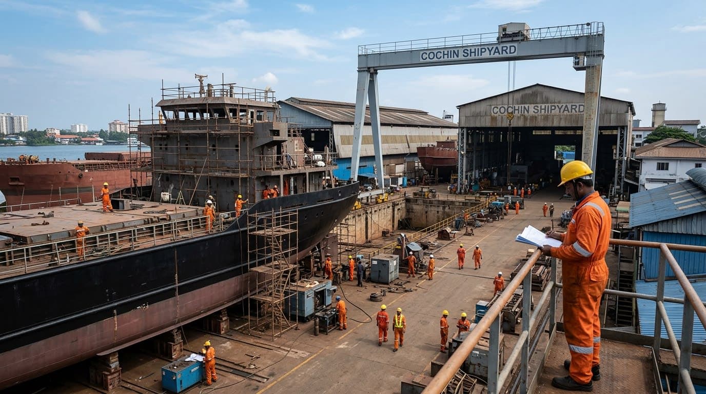 Government to Divest 5% Stake in Cochin Shipyard via Offer for Sale