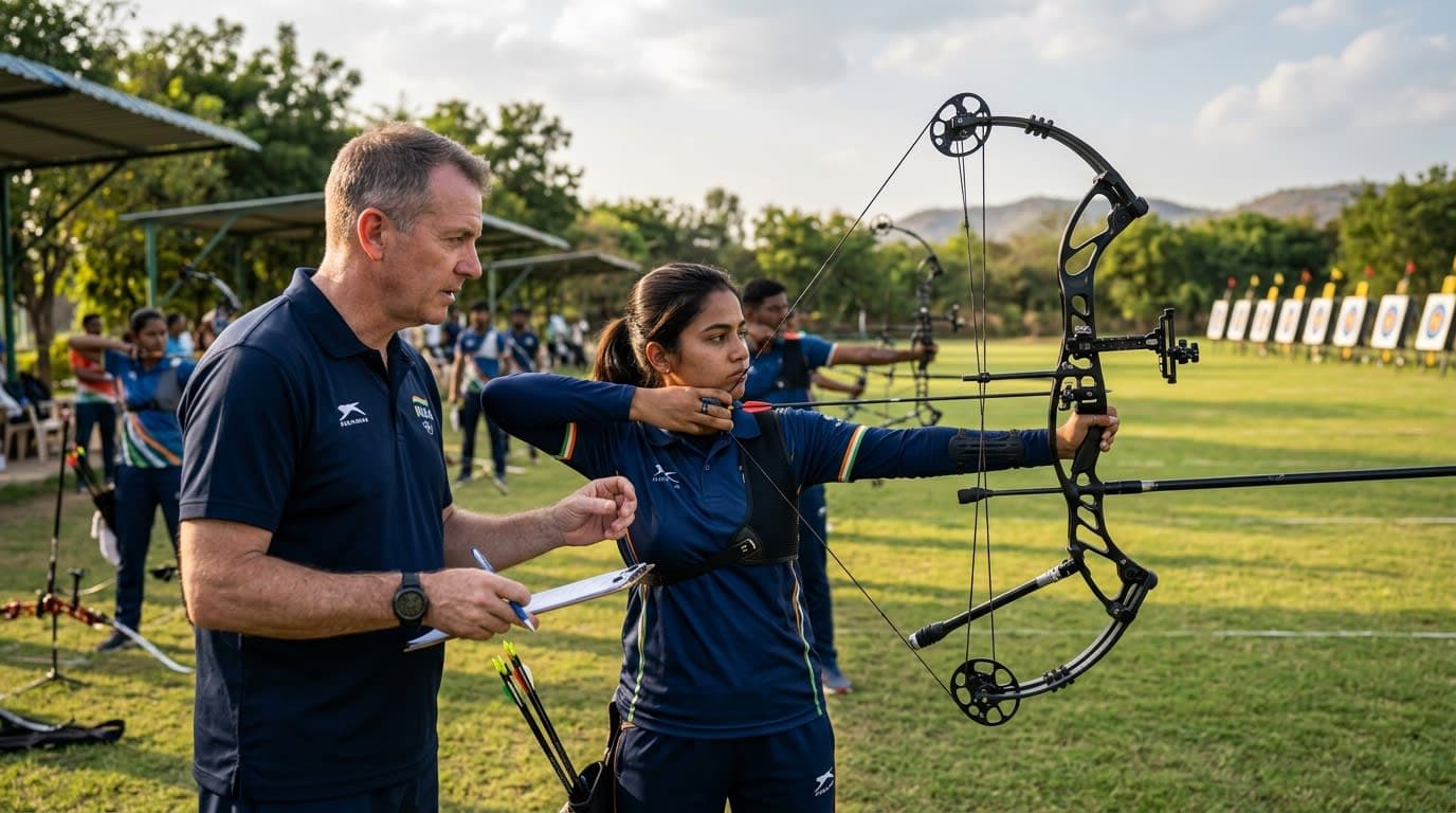 India's Compound Archers Face Crucial World Cup Test Under New Coach Ahead of Asian Games