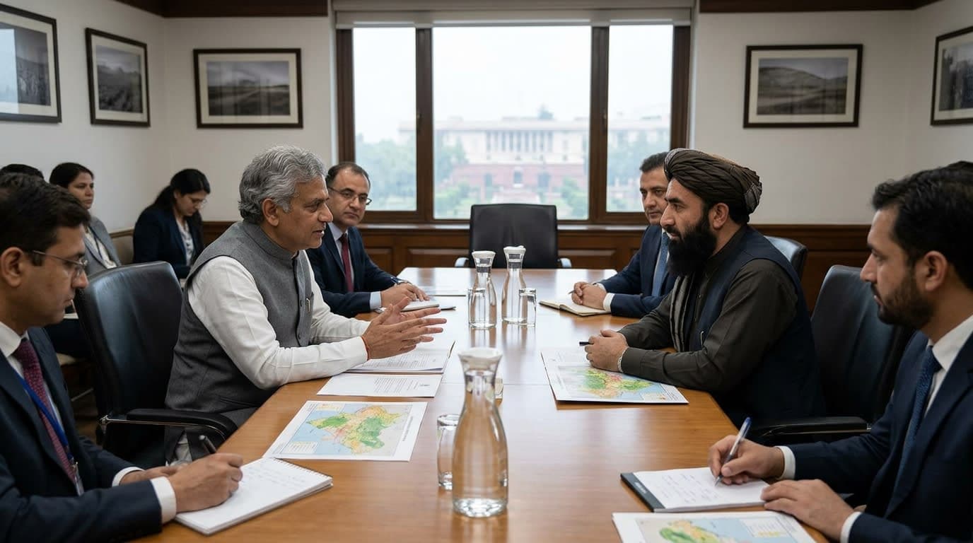 Shivraj Singh Chouhan in Discussions with Taliban Minister on Agricultural Ties