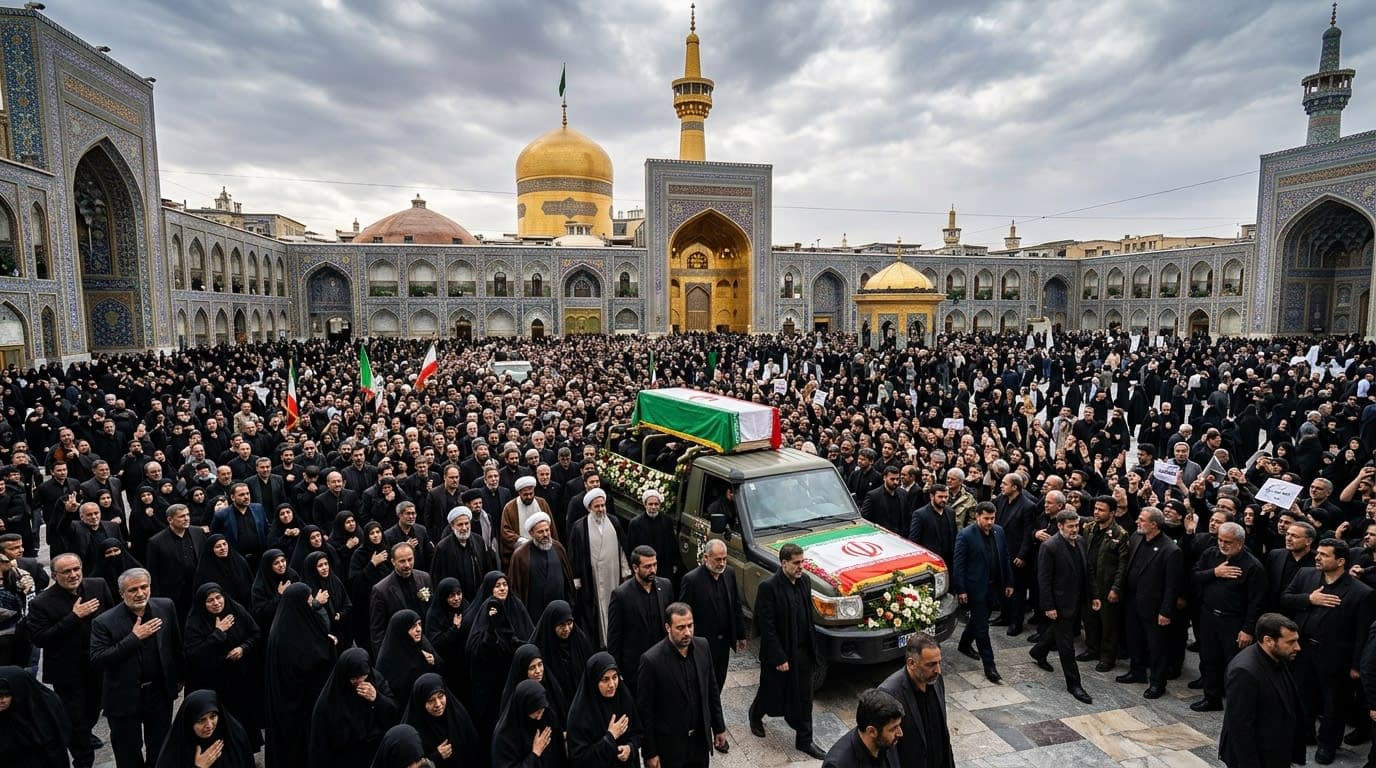 Iran Bids Emotional Farewell to President Raisi in Mashhad